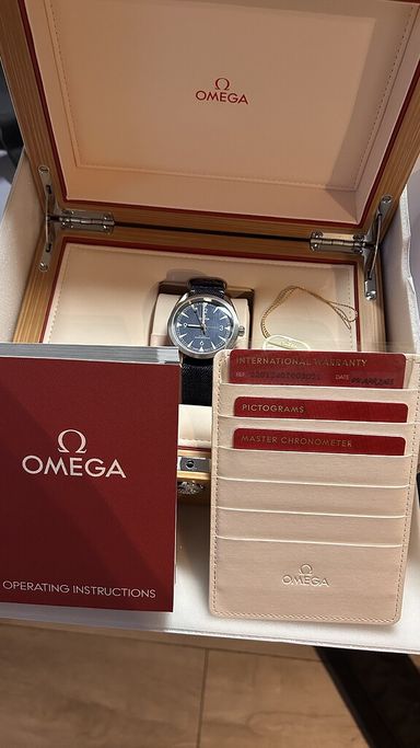 OMEGA Railmaster Denim