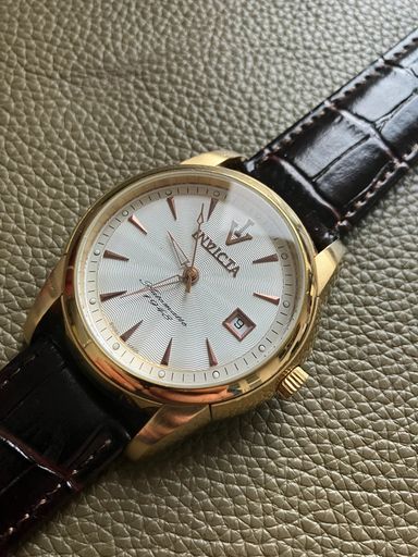 Invicta type 1948 Swiss made automaat, gold plate, izgst