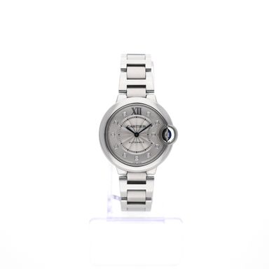 Cartier Ballon Bleu 33mm 3489 / W4BB0021; Automatisch dames horloge met diamanten
