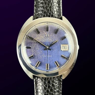 Vintage Omega Genève Tropical Purple Dial Japanese Market model 166.721 - 37,5mm - 1970