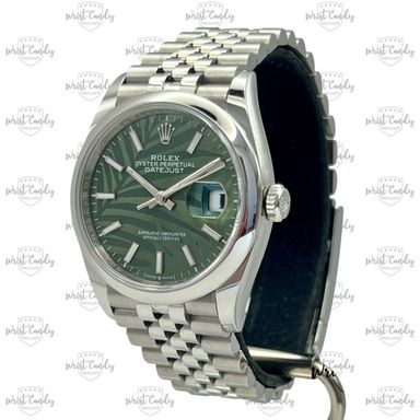 Rolex Datejust 36 palm motive • 08-2023 • als nieuw