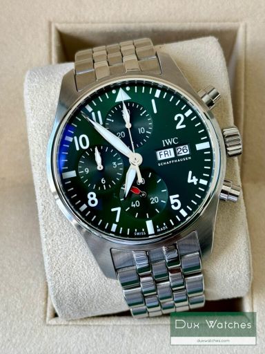 IWC pilot’s watch chrono ref IW388104 DR01101