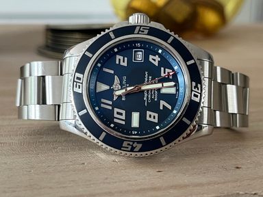 Breitling Superocean 42 complete set met extra gen Breitling rubber band