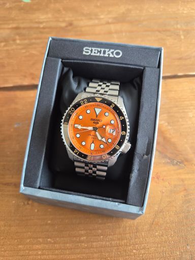TK/TR Seiko SSK005 gmt oranje sunburst