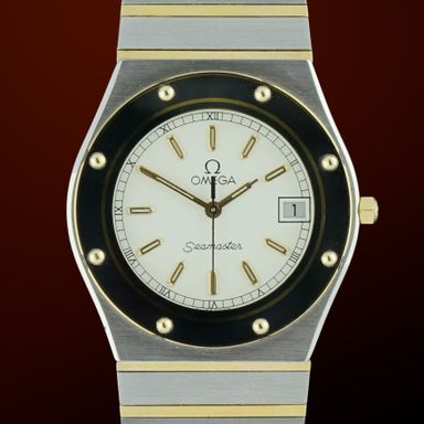 Vintage Omega Seamaster Mariner III Quartz ST 396.0985 - 33mm - 1983 + Box