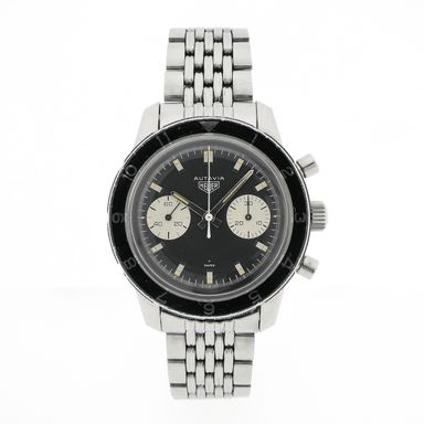 Heuer Autavia Chronograph ‘Beads Of Rice’ 7763; Vintage heren horloge