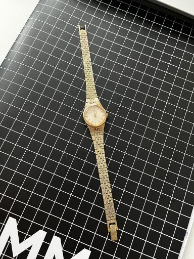 seiko dames handwinder verguld (loopt niet)