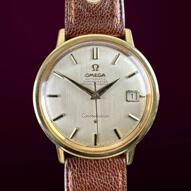 Vintage Omega Constellation “Hidden Crown” 18k Solid Yellow Gold 168.004/14 - 36mm - 1966 + Extract 