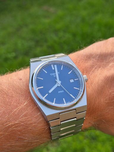 Tissot prx 40mm quartz blauw