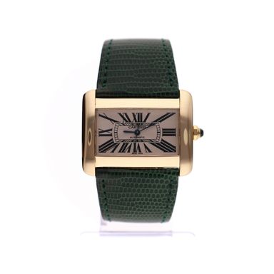 Cartier Tank Divan Automatic 'Large' W6300856; 18ct Gold Watch