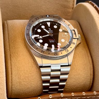 Te Koop: YEMA Superman Worldtime GMT Steel