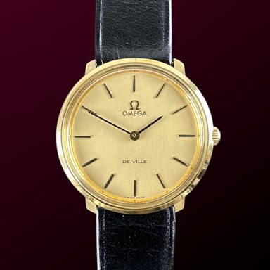 Vintage Omega De Ville Manual Wind Gold Plated Full Original 115.0001 - 33mm - 1973