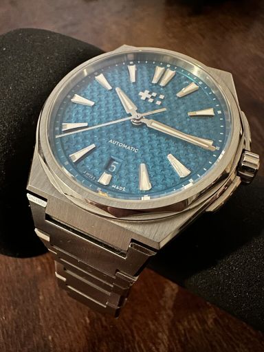 Te koop/te ruil: Christopher Ward The Twelve 40mm Mineral Blue (€ 1.000,- all-in)