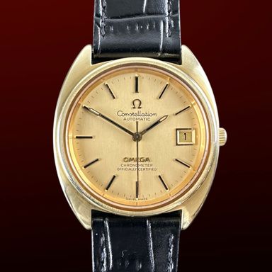 Vintage Omega Constellation C-Shape Chronometer Gold Plated 168.0056 - 35mm - 1973
