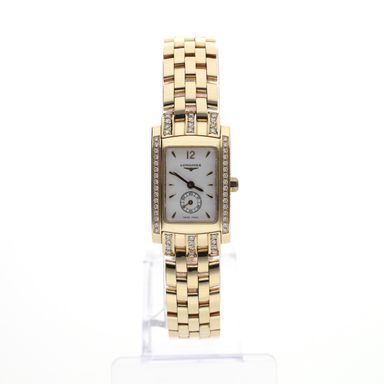 Longines Dolce Vita L5.155.7; 18k. gouden dames horloge met diamanten