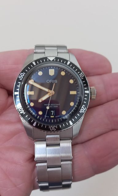 TK: Oris Diver 65 🔵 blauw 40 mm