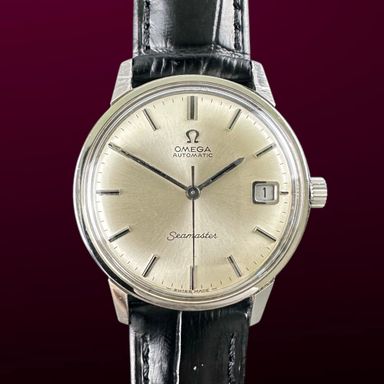 Vintage Omega Seamaster Automatic White Sunburst 166.037 - 34,5mm - 1968