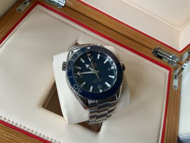 Omega Planet Ocean 600m blauw, full set