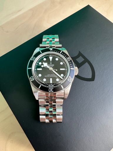 TK: Tudor Black Bay 41 zwart op jubilee stalen band – ongedragen staat