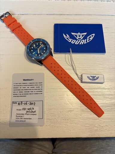 Squale 1521 Blue Polished