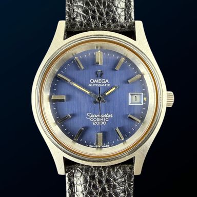 Vintage Omega Seamaster Cosmic 2000 Automatic Blue dial 166.128 - 38mm - 1974