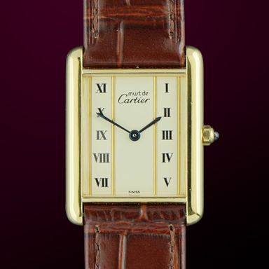 Vintage Cartier Tank Vermeil Must LM Quartz 681006 - 23,5mm - 1987 + Papers