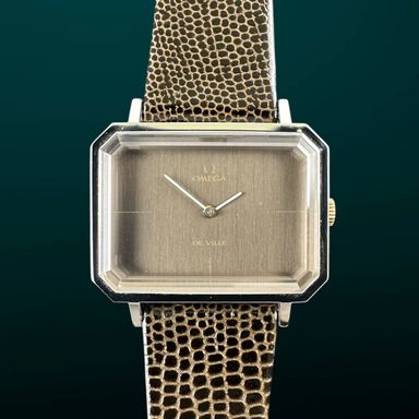 Vintage Omega De Ville Emeraude “Andrew Grima” White Gold Plated 511.0379 - 32,5mm - 1970