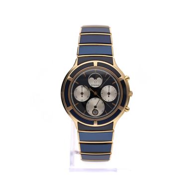 Eterna Airforce Galaxis Moonphase 850.4386.68; Vintage 18k Gold Watch