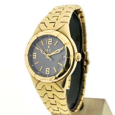Ebel E-Type Ladies E8087C21; 18k. Gouden dames horloge