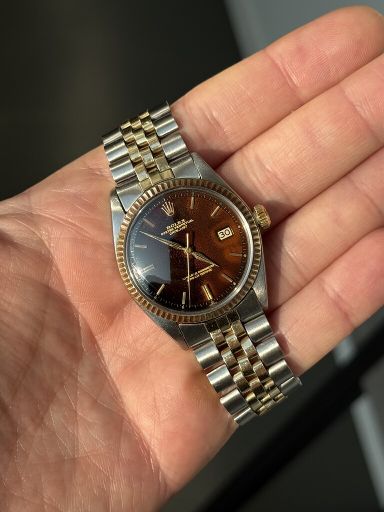 Rolex Datejust 1601 gilt tropical