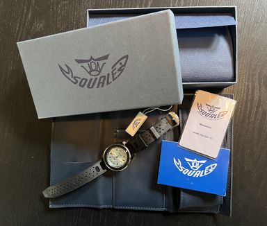 TK: Squale 1521 Onda Azzurro met zwarte insert