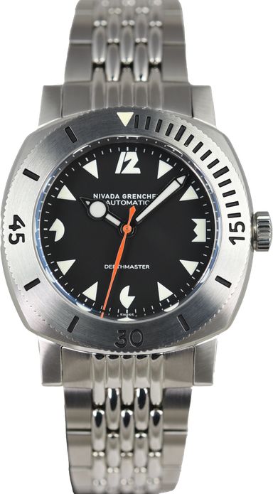 Nivada Grenchen Depthmaster Pac-man White 14102A04