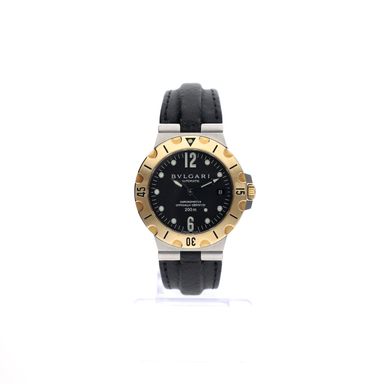 Bvlgari Diagono Diver SD38SG; Automatisch goud/stalen horloge