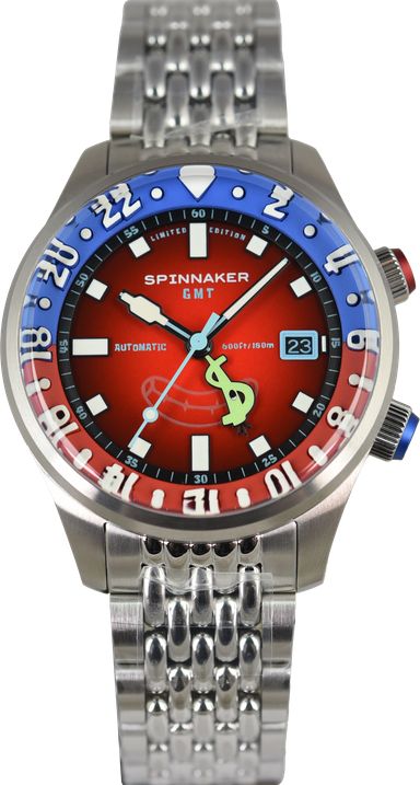 Spinnaker Bradner GMT Spongeob SquarePants Bubbly Grins SP-5162-22 Limited Edition