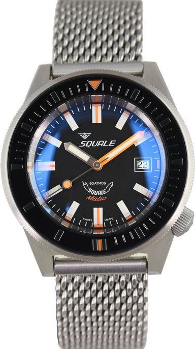 Squale 60 Atmos Squalematic Satin Black MATICXSG.ME22