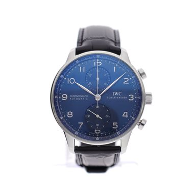 IWC Portuguese Chronograph 'Blue' IW371491; Automatic Men's Watch