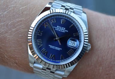 Rolex Datejust 41 new "Bright Blue Roman"